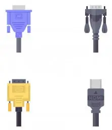 VGA кабель для ПК подключение монитора Кабель VGA от компьютера к дисплею
